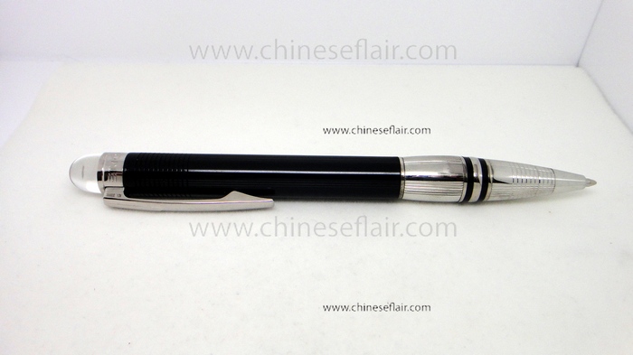 2-Tone Steel And Black Starwalker Duplicate Mont blanc Pens
